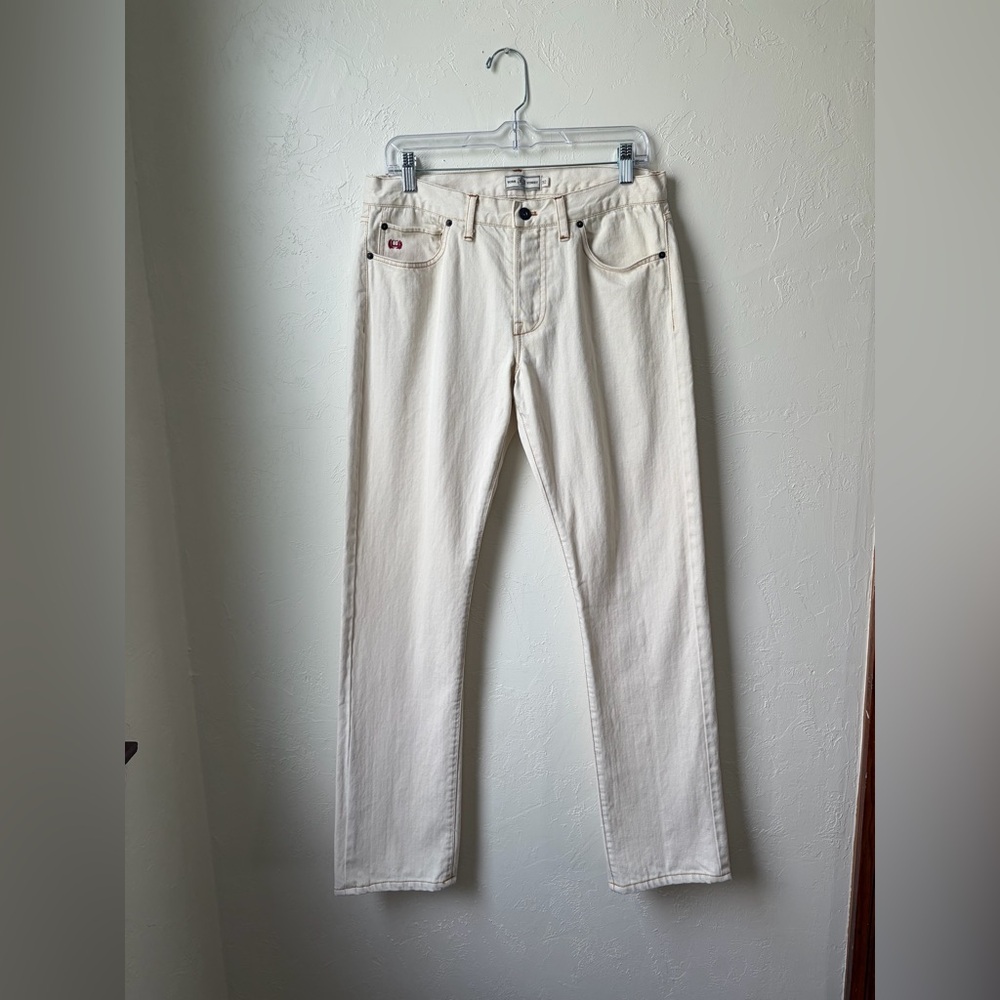 J. Press York Street Ivory/Cream Denim Jeans Men’s 32 Vintage